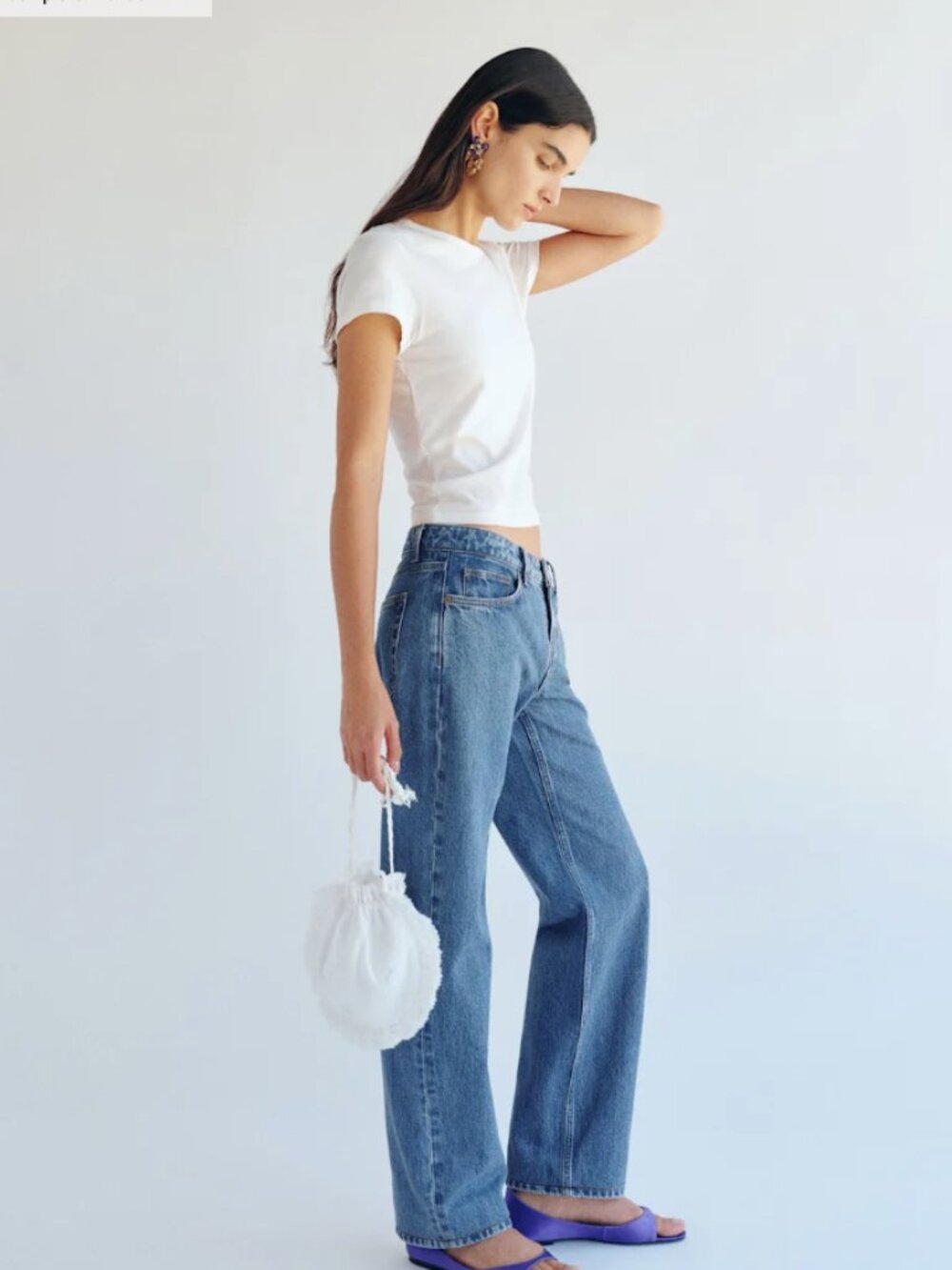 Reformation Charlee Low Rise Straight Leg Jeans